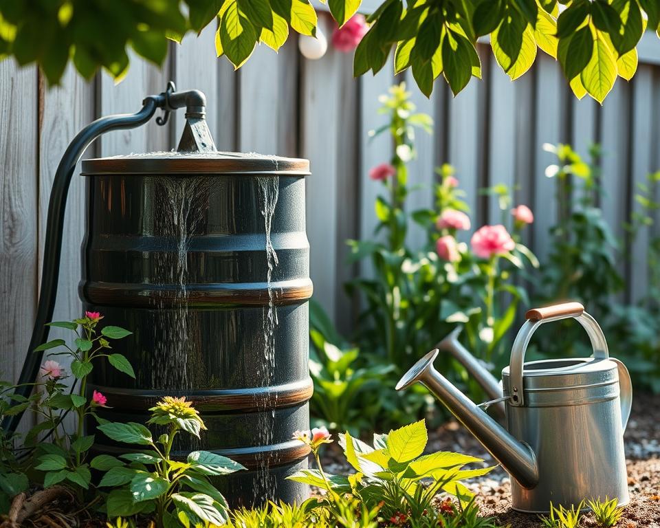 using collected rainwater using collected rainwater