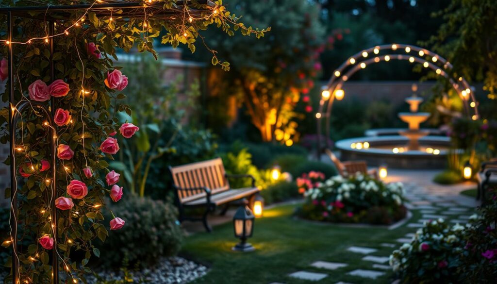 charming garden lighting
