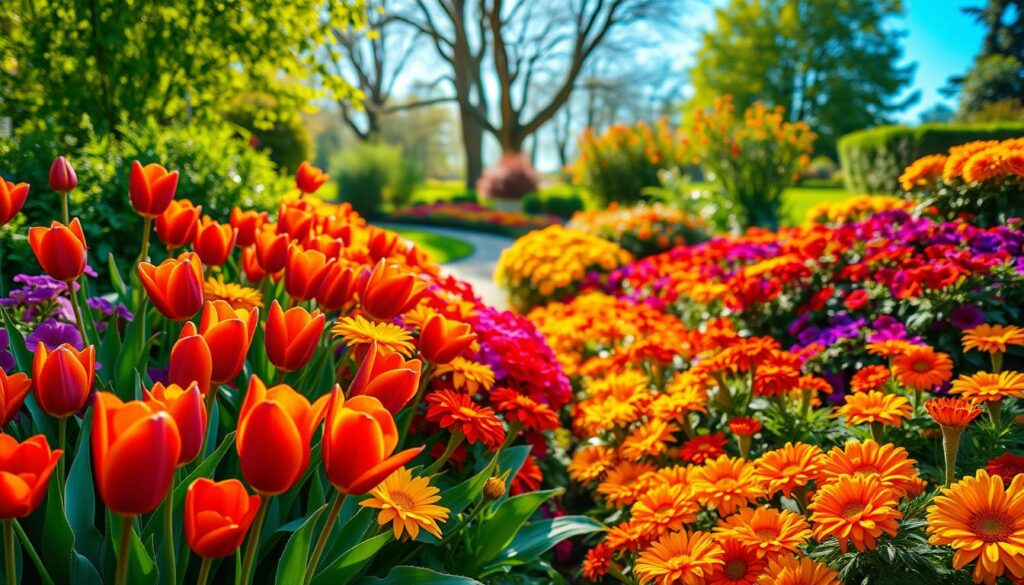 colorful garden plants