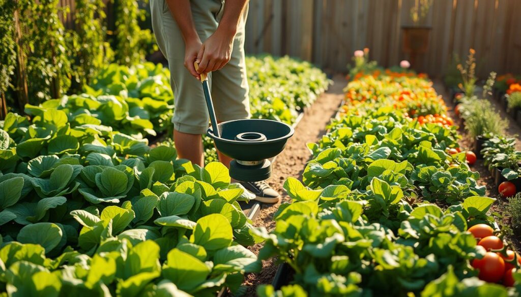 fertilizing vegetables