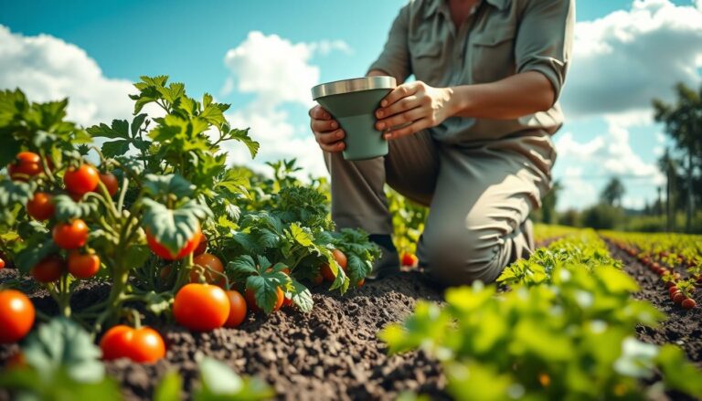 fertilizing vegetables