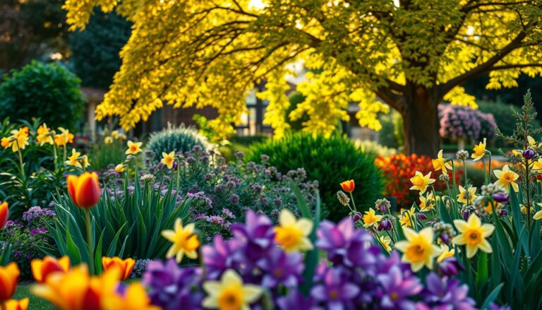 garden seasonal transition