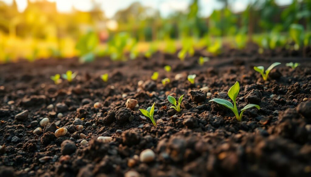 vegetable garden soil